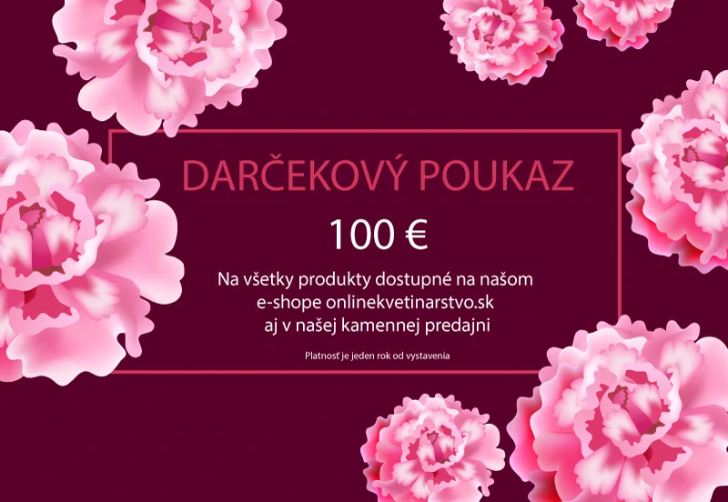 Darčekový voucher 100 €